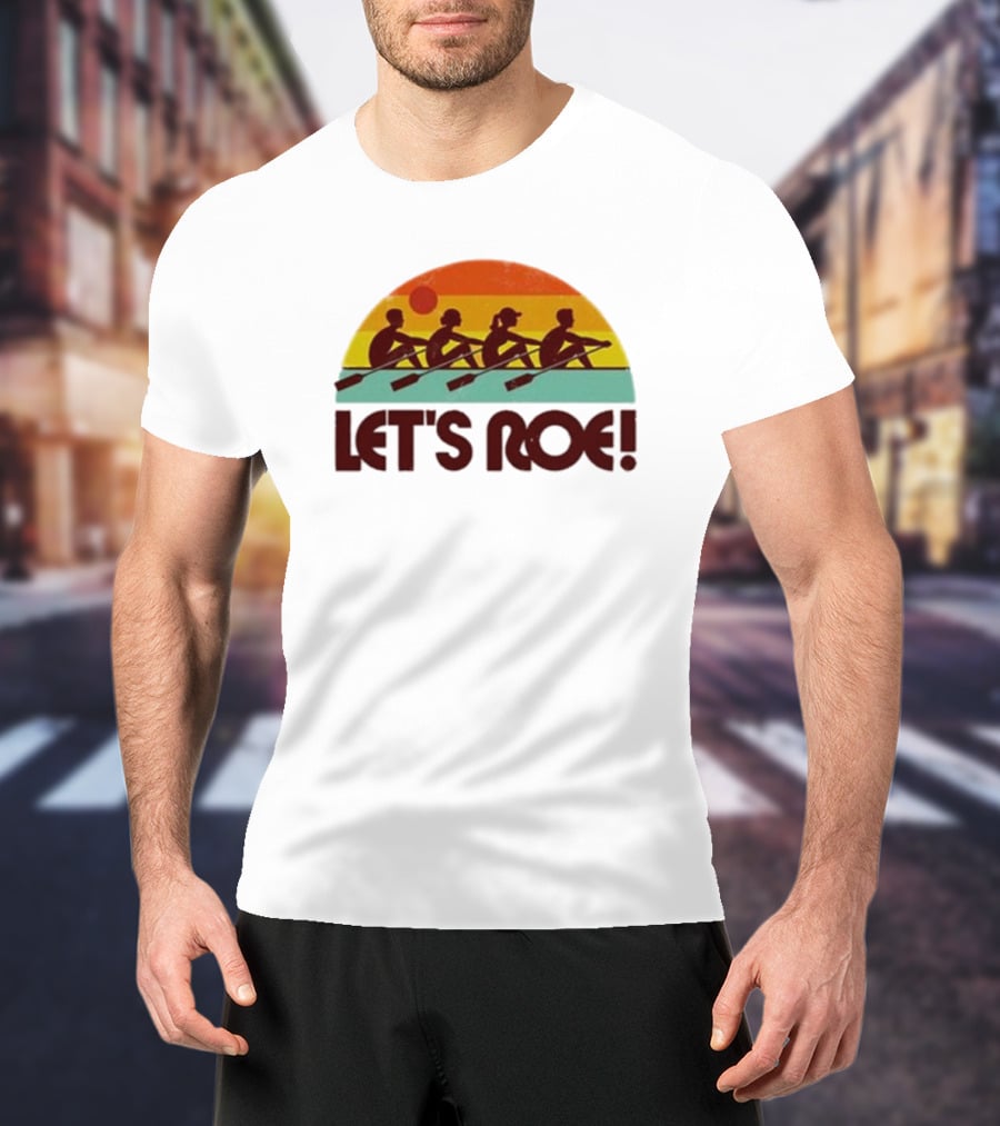 Let’s Roe Vintage Rowing Team Sunset T-Shirt