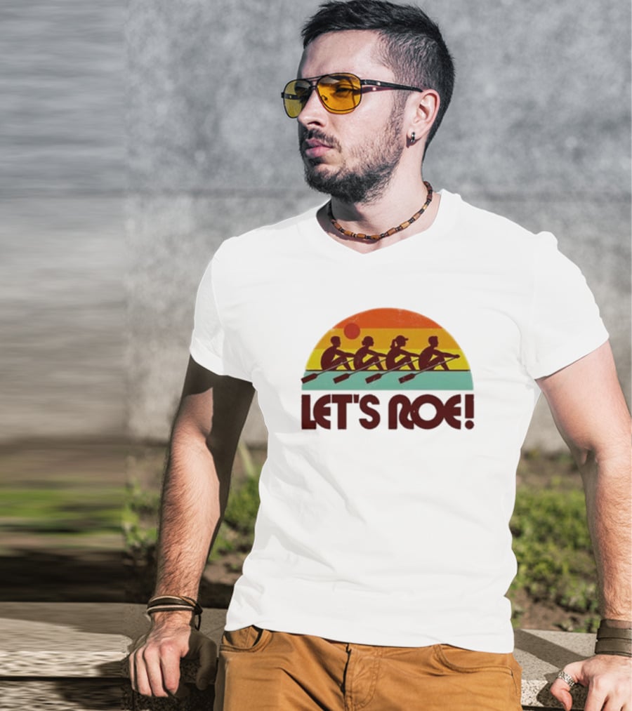 Let’s Roe Vintage Rowing Team Sunset T-Shirt