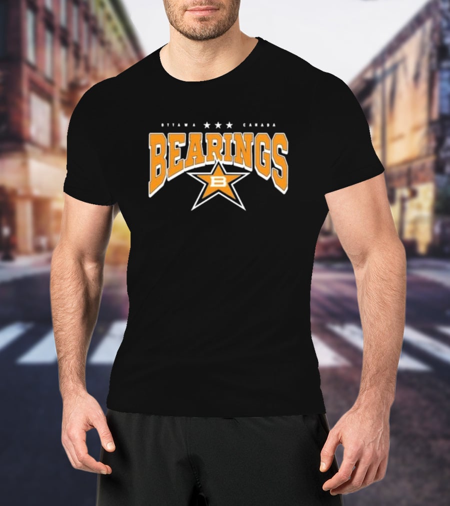Ottawa Canada Bearings Three Stars B Star T-Shirt