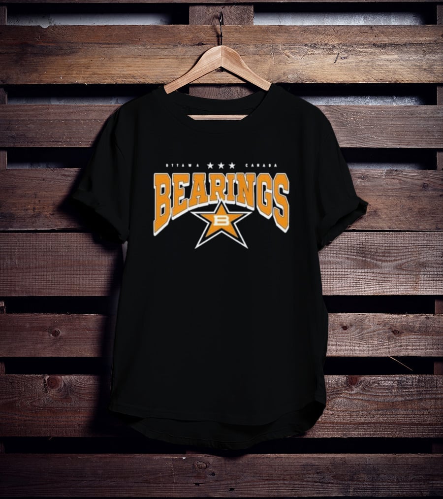 Ottawa Canada Bearings Three Stars B Star T-Shirt