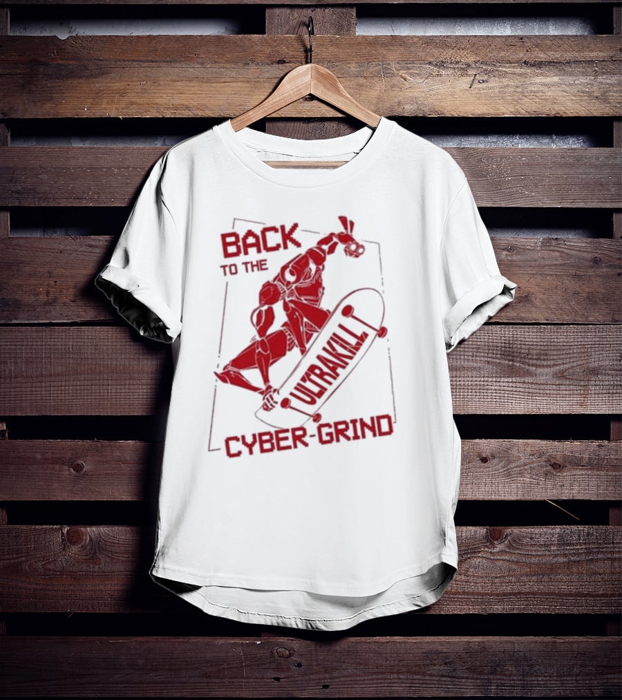 Back To The Ultrakill Cyber Grind Skateboarder De Sports Ultrakill T-Shirt