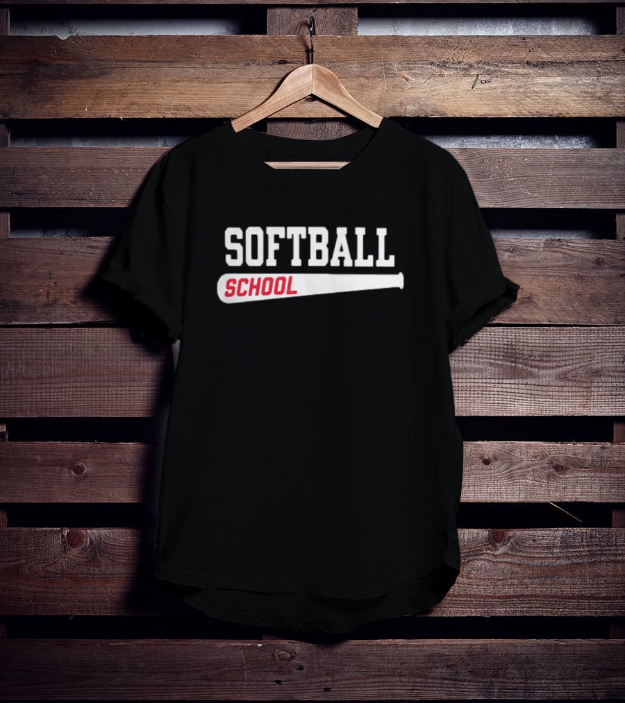 U Ok Softball School Baseball Bat Iconic T-Shirt