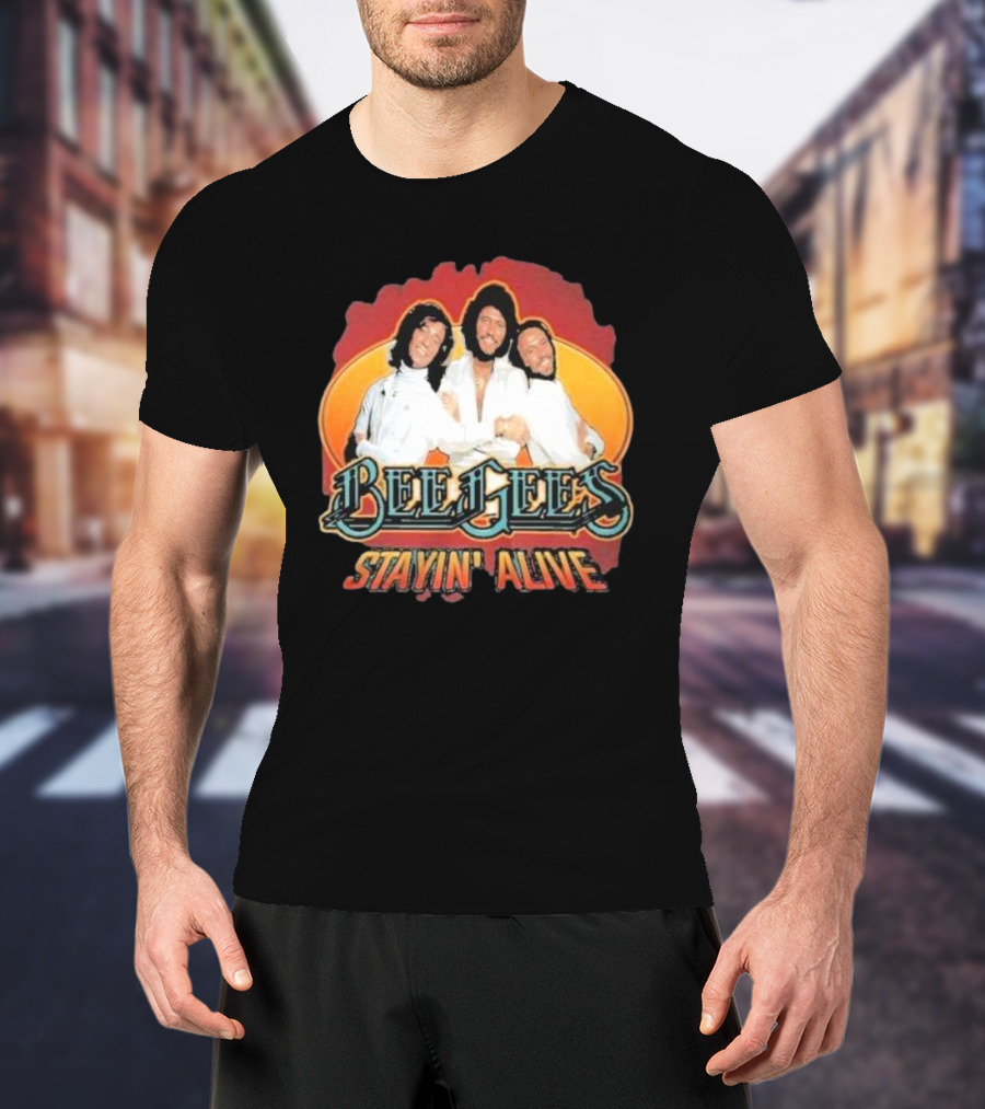 Bee Gees Stayin’ Alive Classic Iconic Group T-Shirt