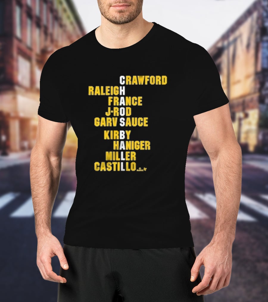 Crawford Raleigh France J-Rod Garv Sauce Kirby Haniger Miller Castillo Chaos Ball Names T-Shirt