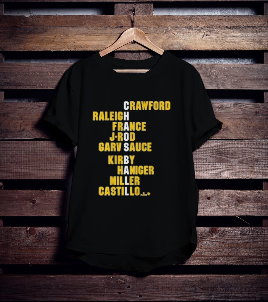 Crawford Raleigh France J-Rod Garv Sauce Kirby Haniger Miller Castillo Chaos Ball Names T-Shirt