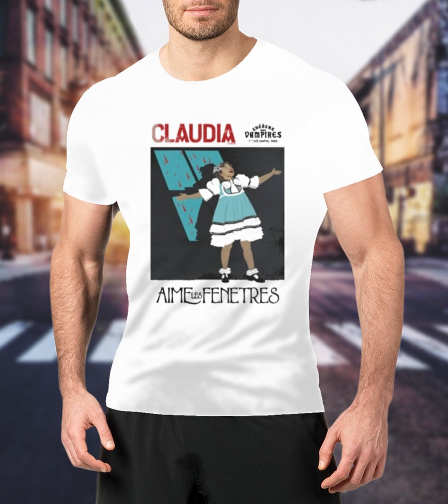 CLAUDIA Aime Les Fenêtres Chroniques Des Vampires T-Shirt