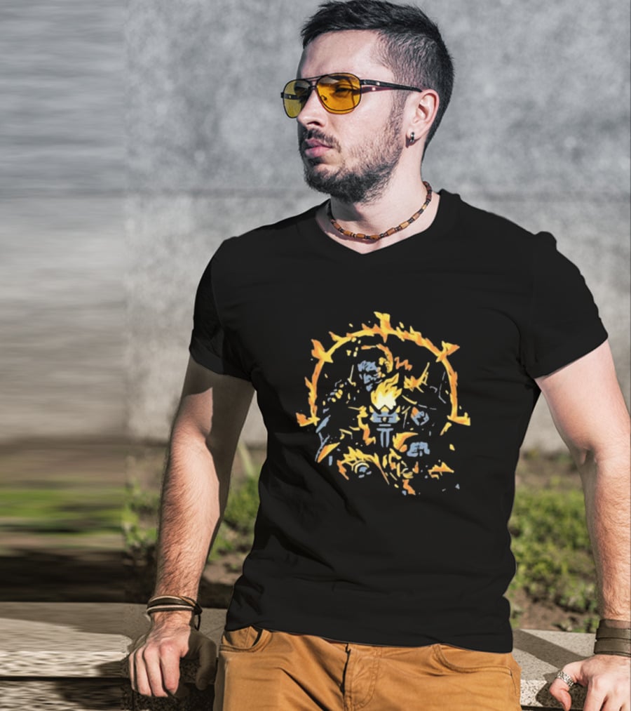 Darkest Dungeon Shrine Of Reflection Hero Flame Encounter T-Shirt
