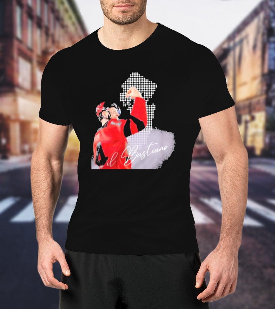 Il Bastiano Number 4 Hockey Celebration Signature T-Shirt