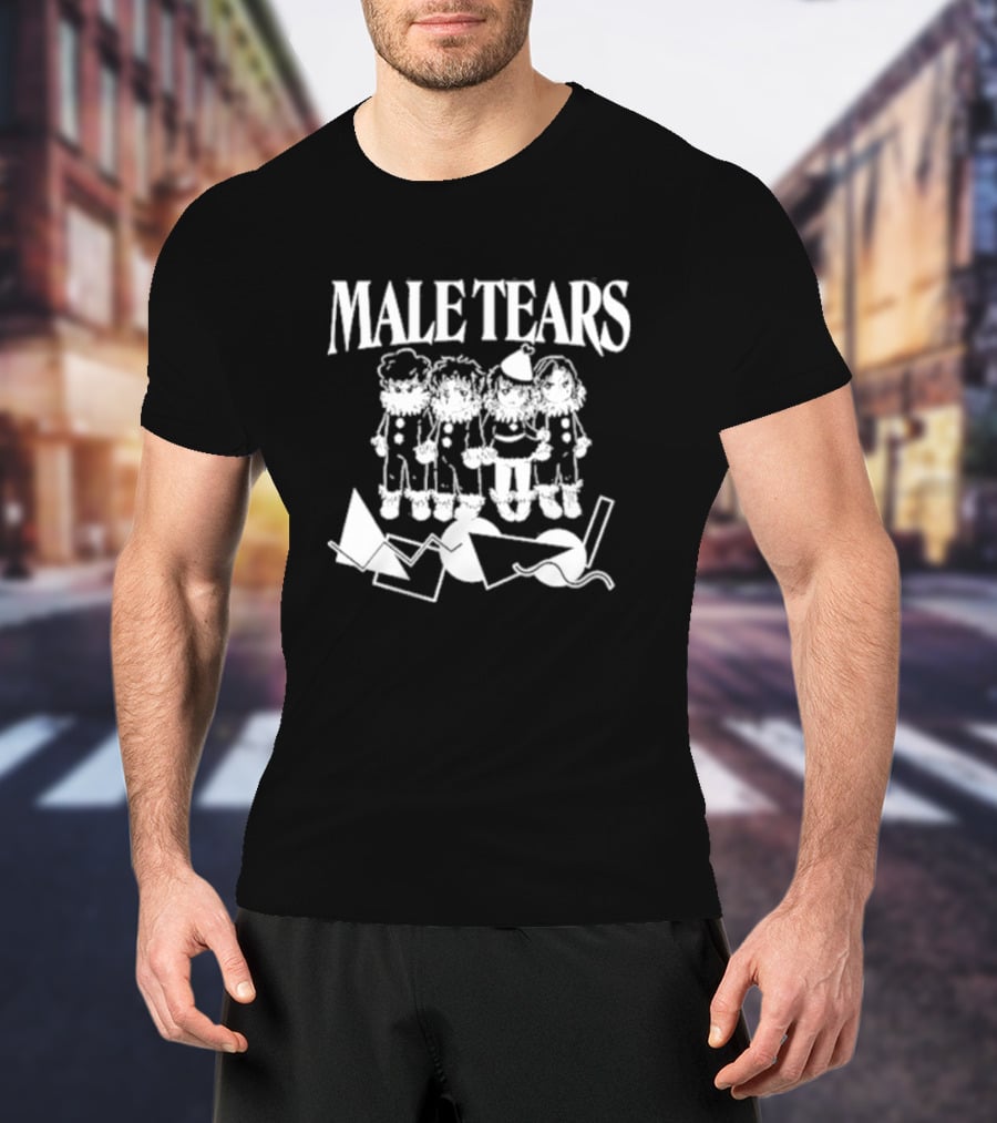 Male Tears Clown Babies With Geometric Shapes T-Shirt
