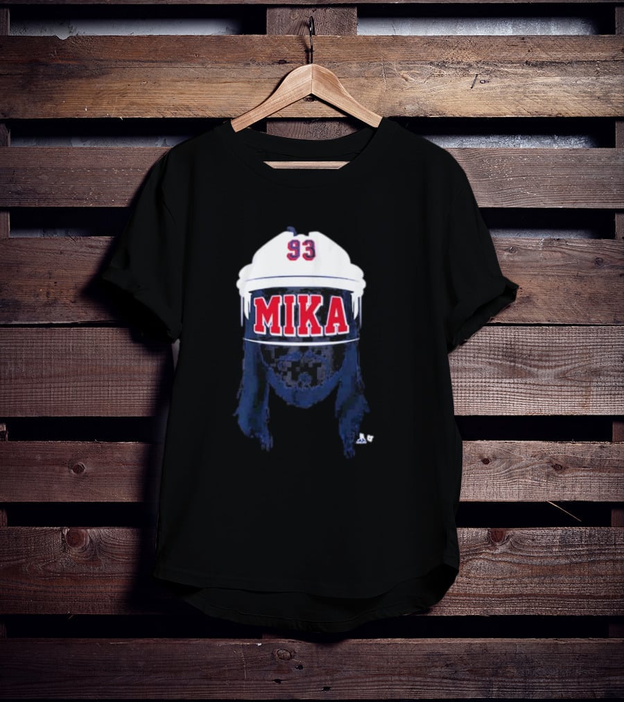 Mika Zibanejad 93 Mika Hockey Helmet T-Shirt