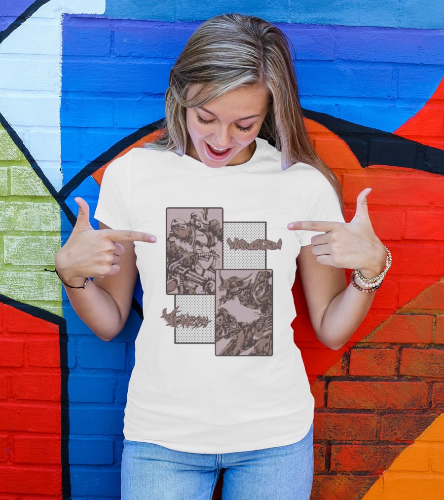 Wargasm Venom Showdown Battle Panels T-Shirt