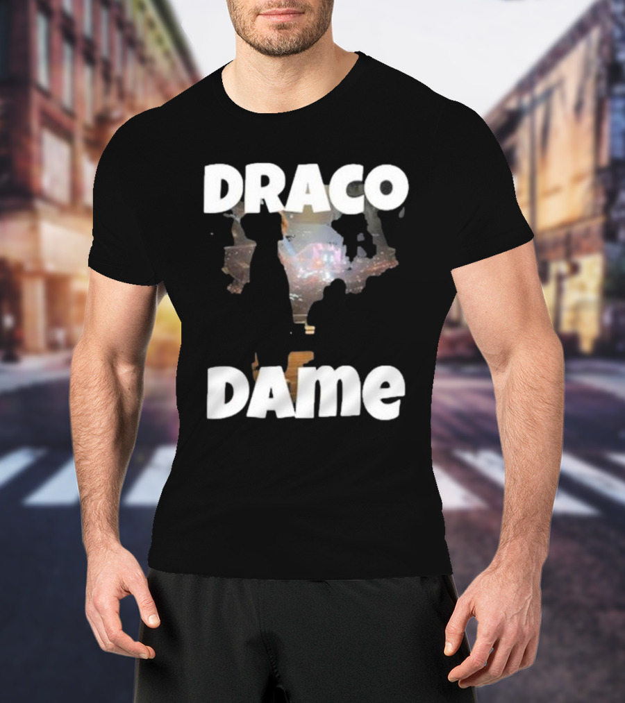 Draco Dame Basketball Arena Silhouette Scene T-Shirt