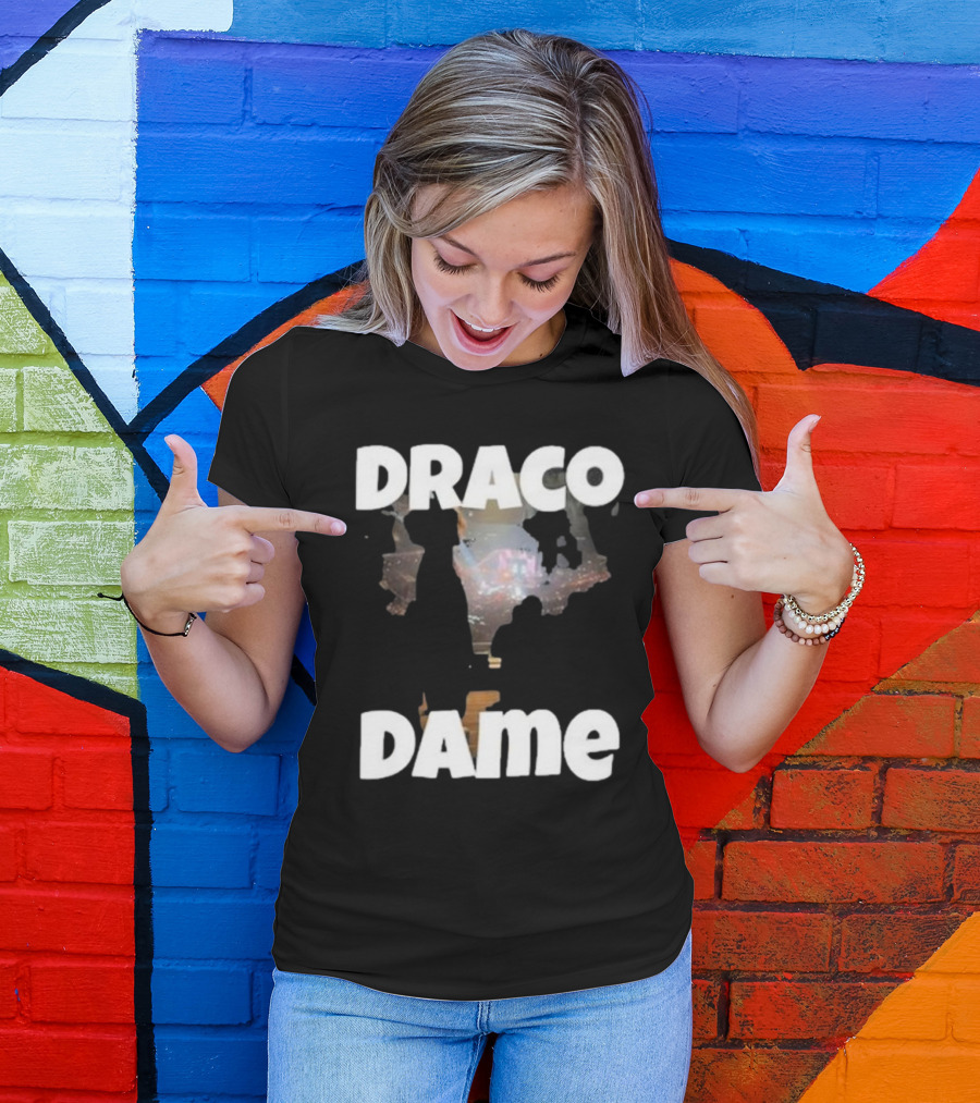 Draco Dame Basketball Arena Silhouette Scene T-Shirt