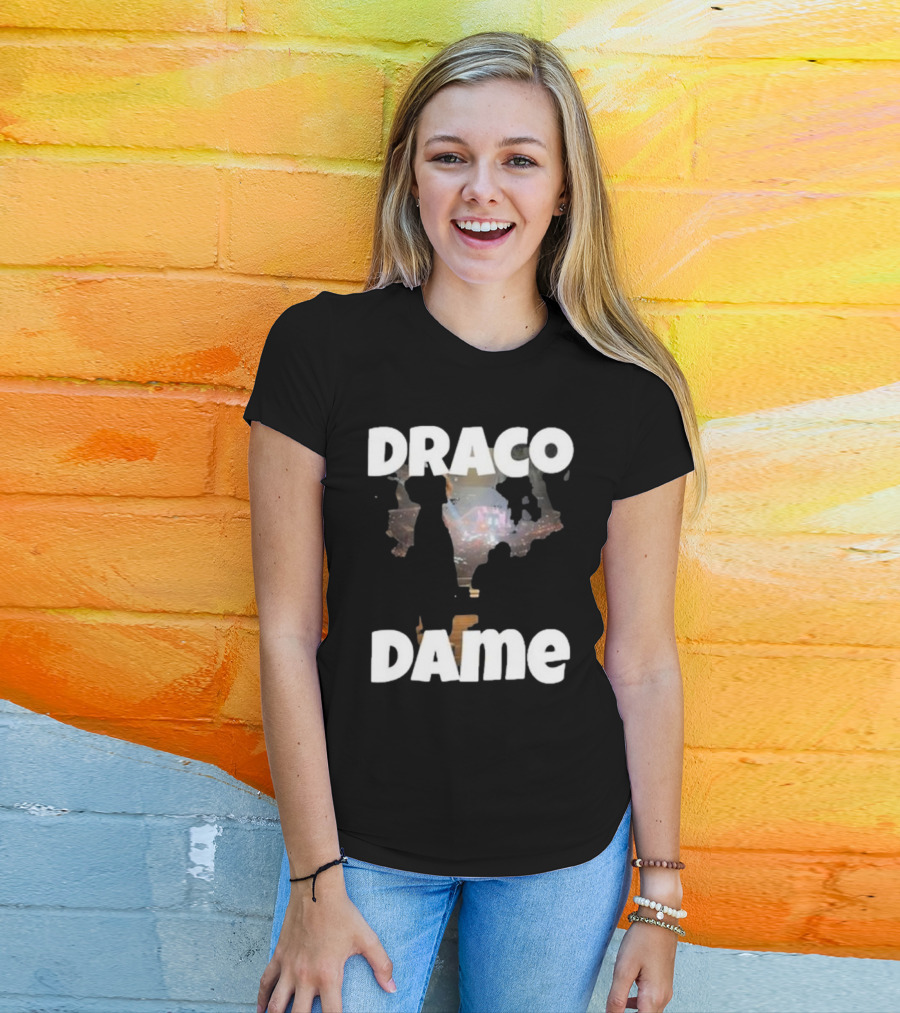 Draco Dame Basketball Arena Silhouette Scene T-Shirt
