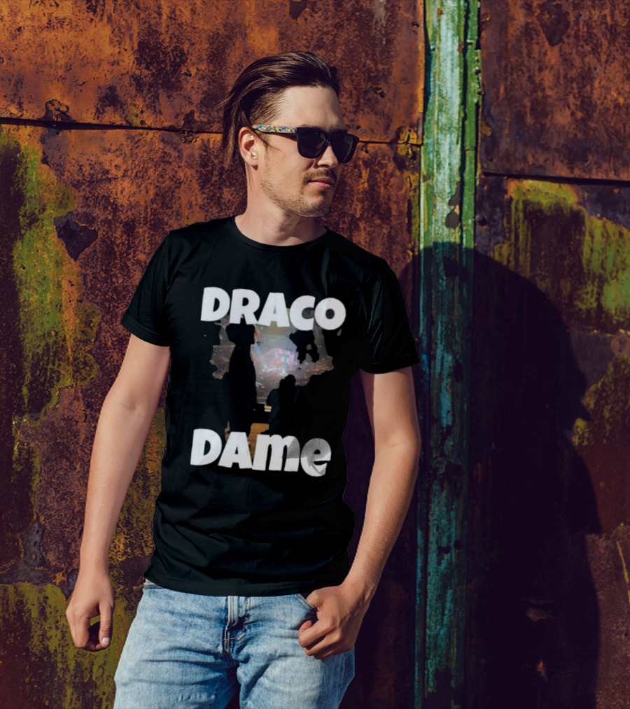 Draco Dame Basketball Arena Silhouette Scene T-Shirt