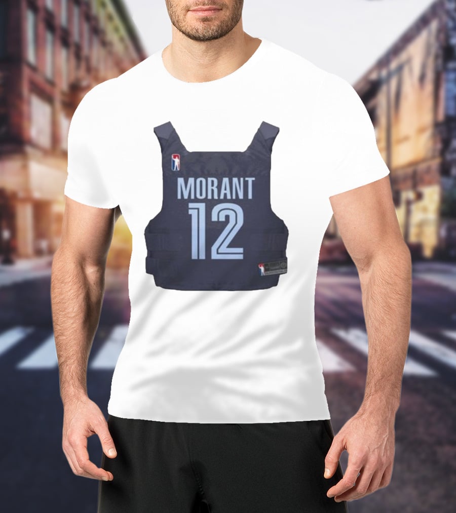 Morant 12 Bulletproof Vest Jersey NBA T-Shirt