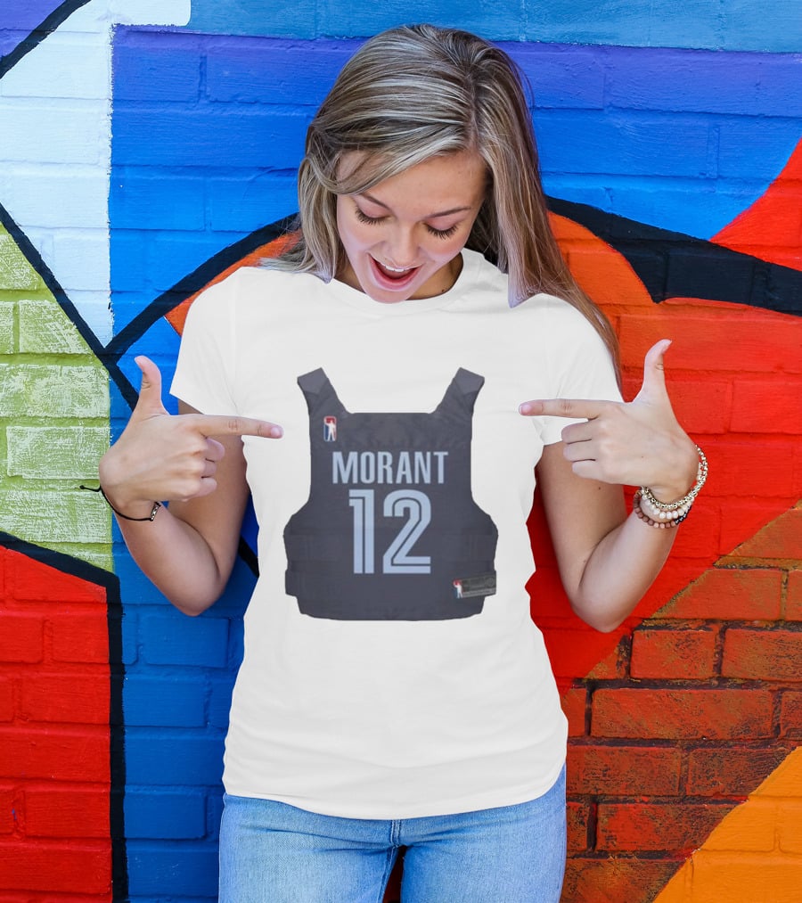 Morant 12 Bulletproof Vest Jersey NBA T-Shirt