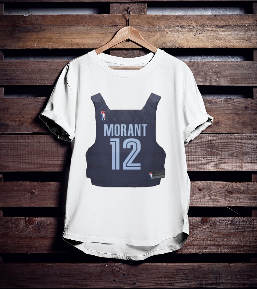 Morant 12 Bulletproof Vest Jersey NBA T-Shirt