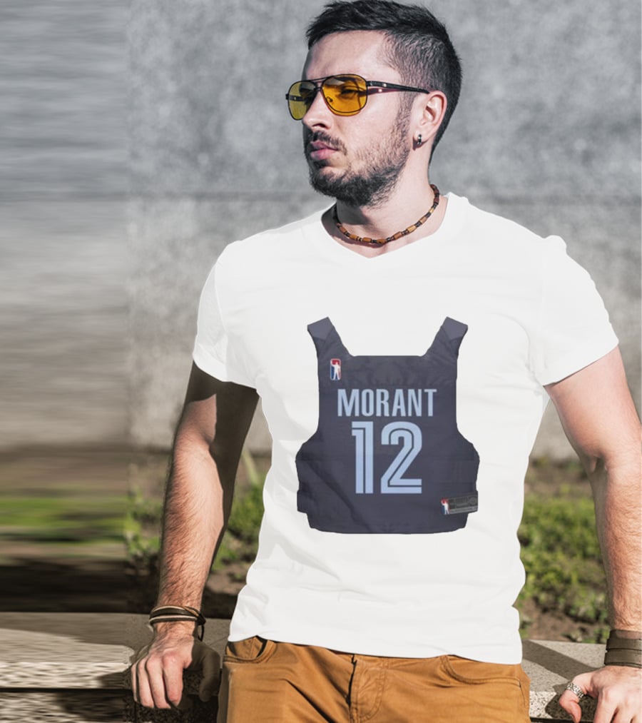 Morant 12 Bulletproof Vest Jersey NBA T-Shirt