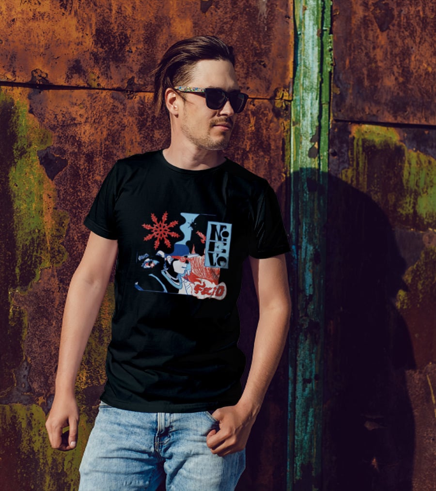 Ferxxo Merch Store Feid Nieve Snowflake Graphic Hip-Hop T-Shirt