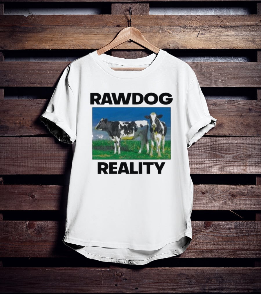 Findsleeptees Rawdog Reality Cows In Green Pasture T-Shirt