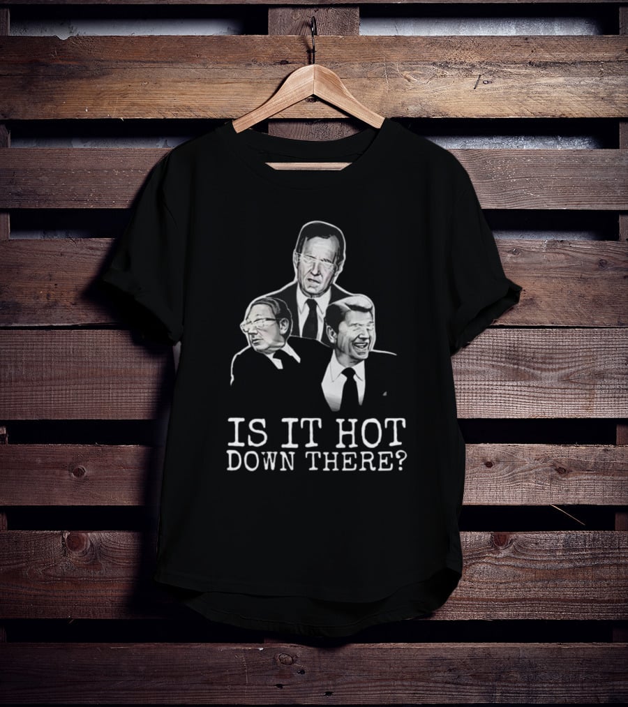 Hell Squad Is It Hot Down There? Figures In Suits T-Shirt