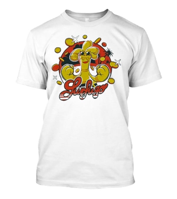 Meccha Japan Gholdengo Lurking Pokemon Ringer T-Shirt