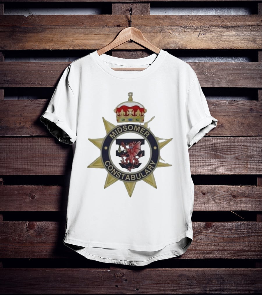 Midsomer Constabulary Badge With Crown And Dragon Emblem T-Shirt
