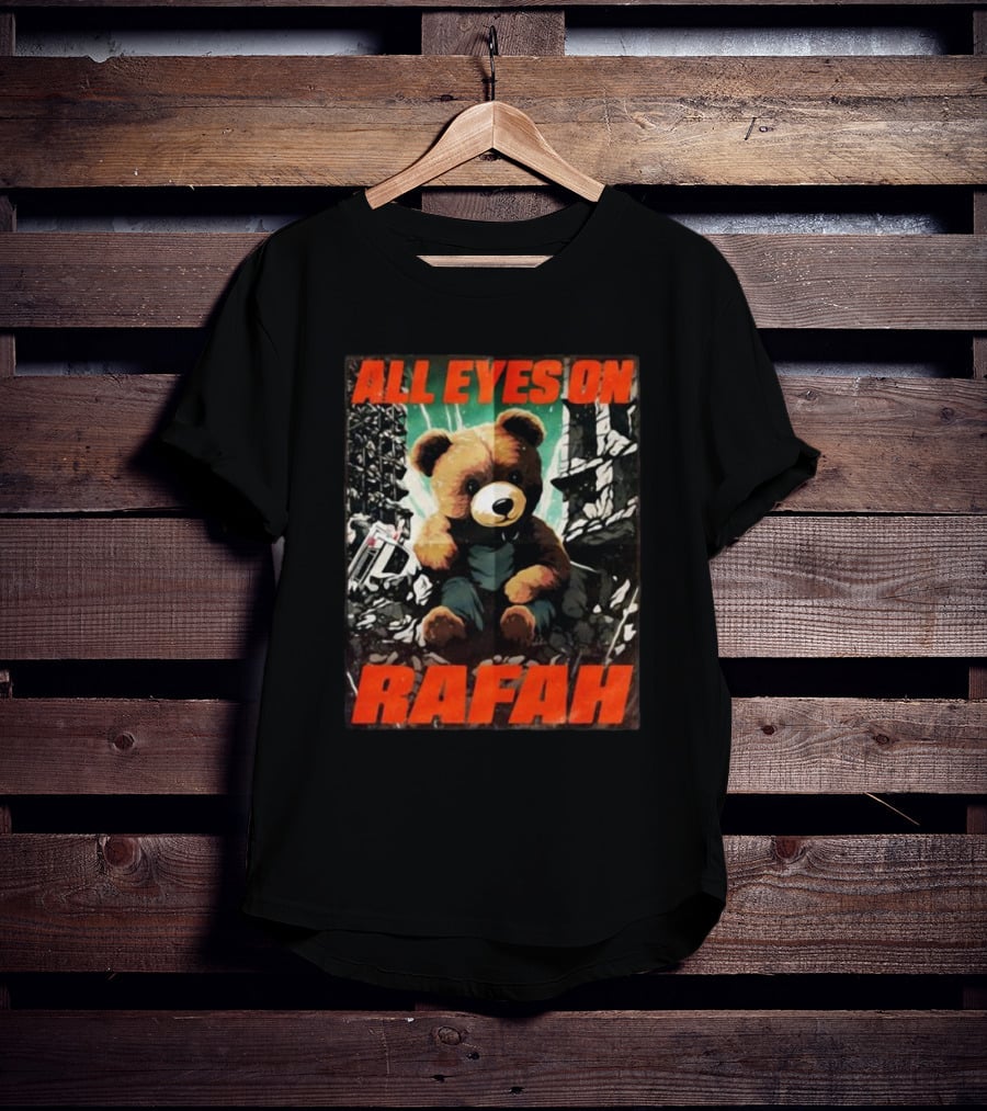 All Eyes On Rafah Bear Amidst Urban Rubble T-Shirt