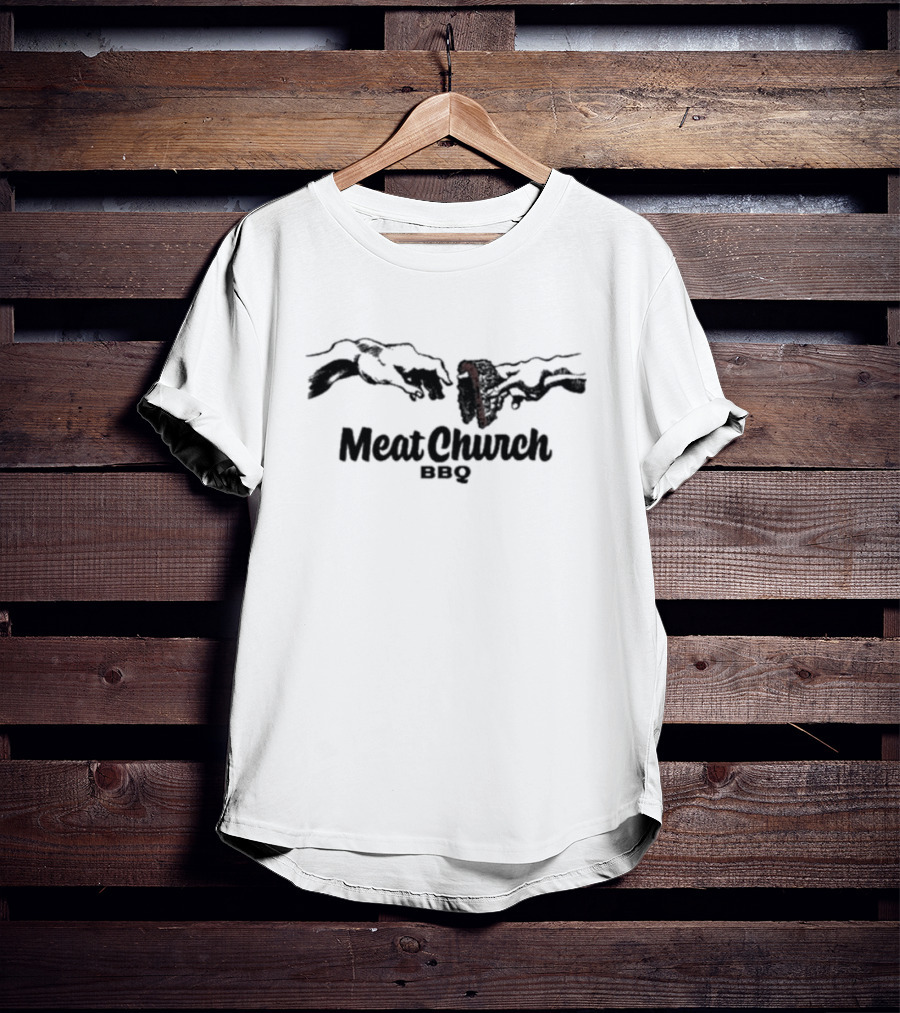 Hands Of Brisket Meat Church BBQ Creation T-Shirt