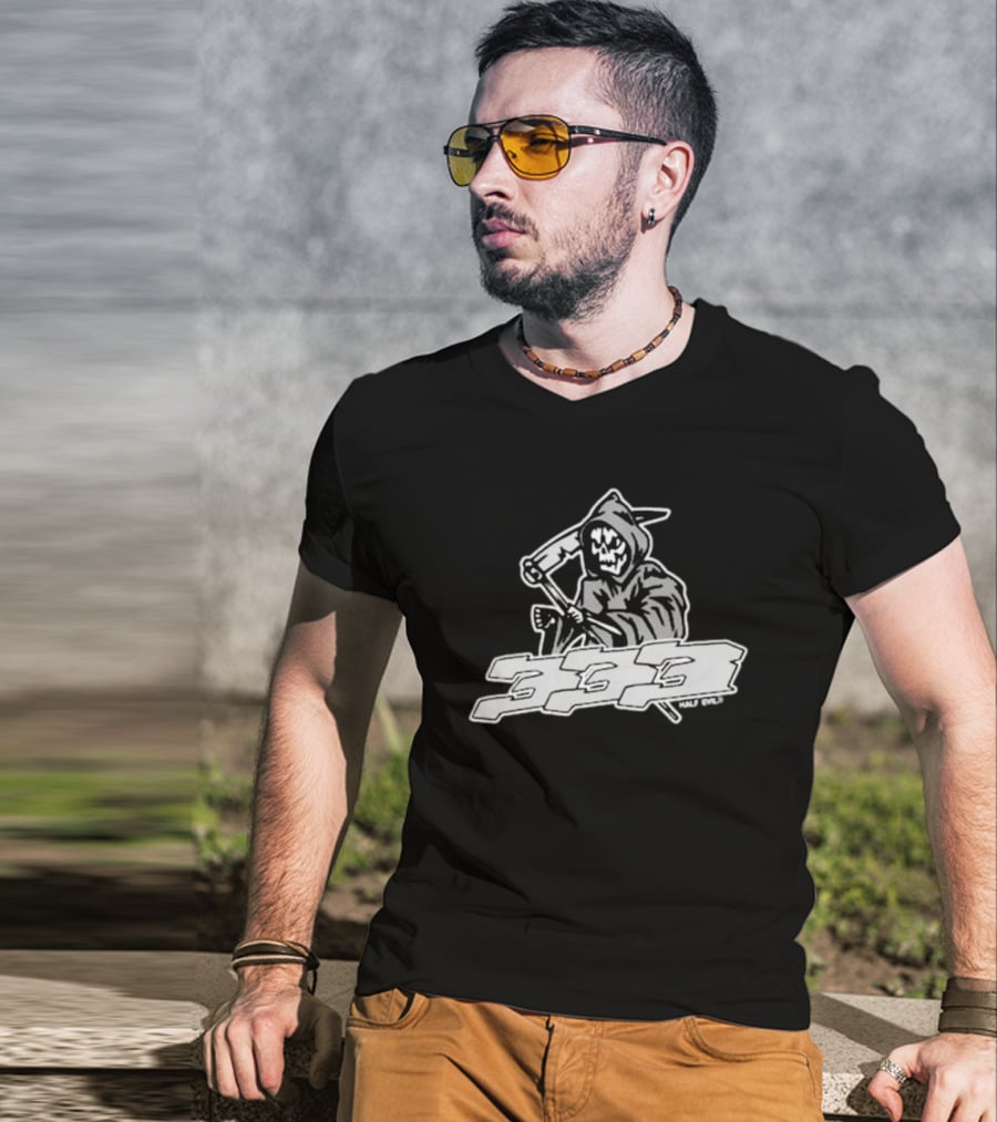 Hockey Reaper 333 Half Evil T-Shirt