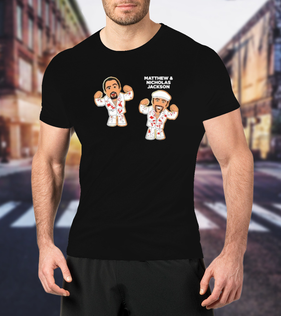 Matthew And Nicholas Jackson Micro Brawlers Wrestlers With Matching Outfits T-Shirt