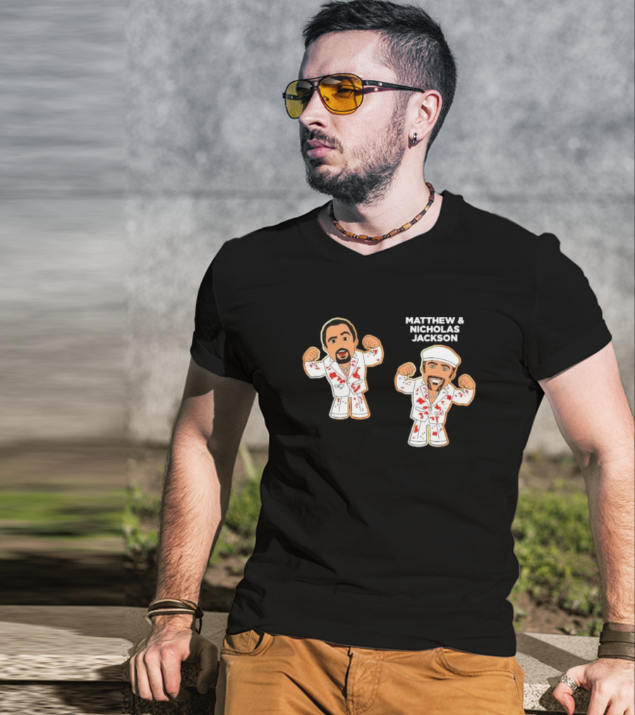 Matthew And Nicholas Jackson Micro Brawlers Wrestlers With Matching Outfits T-Shirt