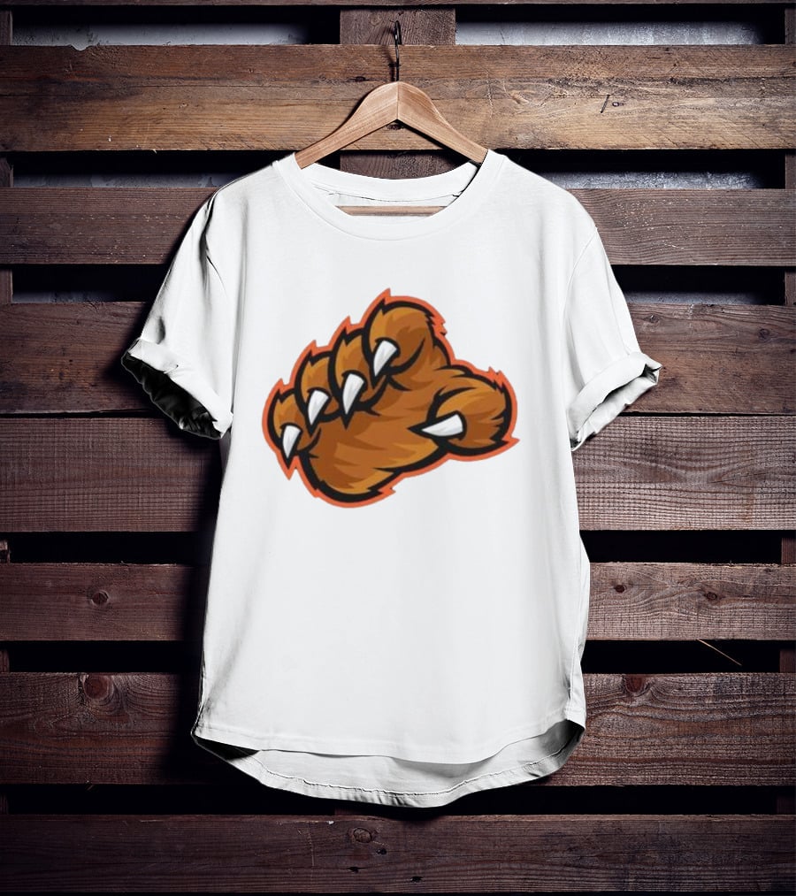 Chicago Bears The Claw Paw Logo Retro Football Fan Gear T-Shirt