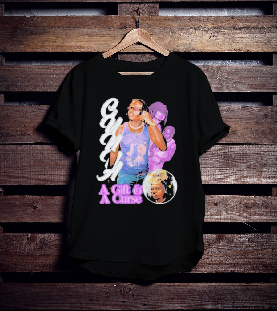 Wunna A Gift And A Curse Graphic Style Text And Portraits T-Shirt