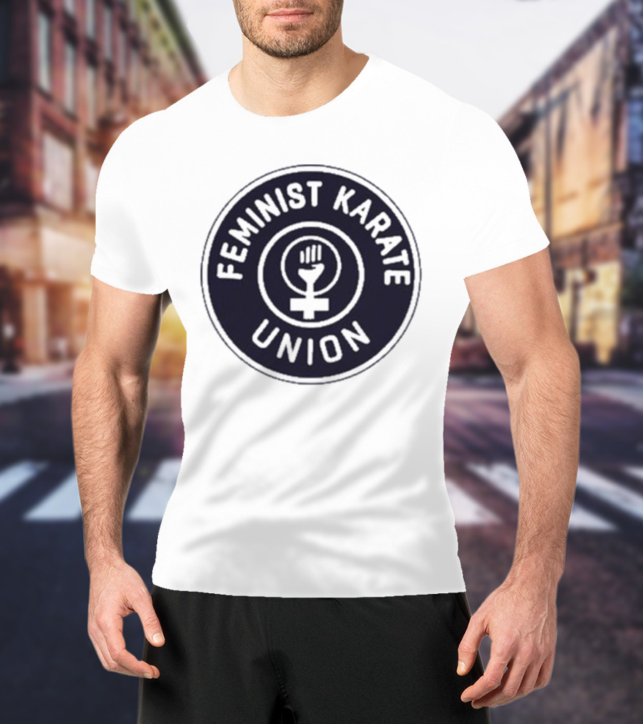 Feminist Karate Union Symbol With Raised Fist T-Shirt