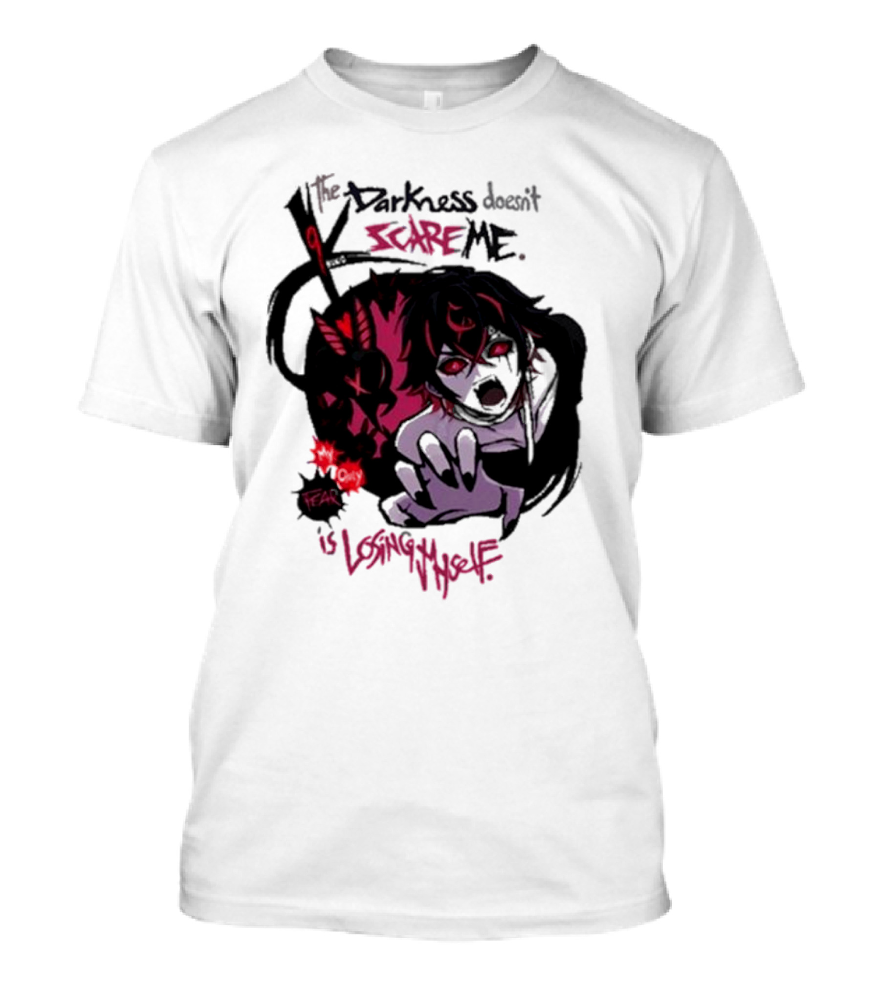 Darkness Doesn't Scare Me Fear Is Losing Myself Akainu Manga T-Shirt