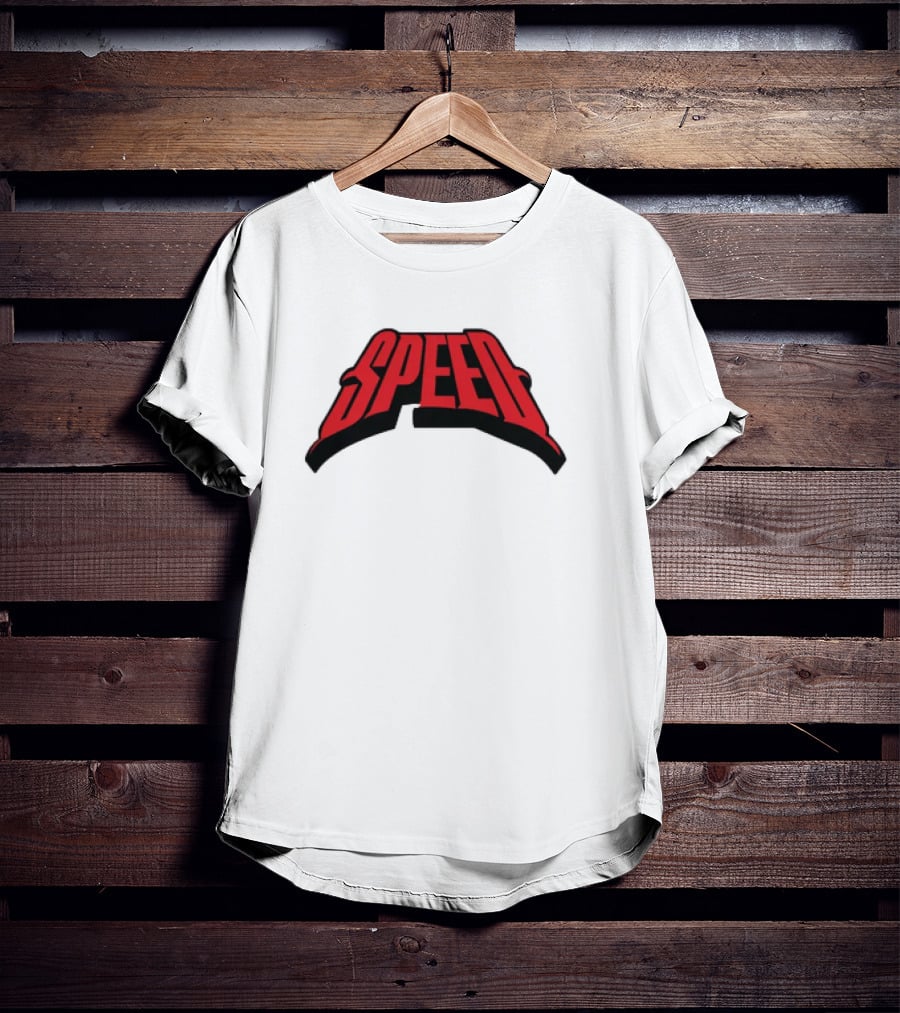 Speed Red Bold Arch Logo T-Shirt