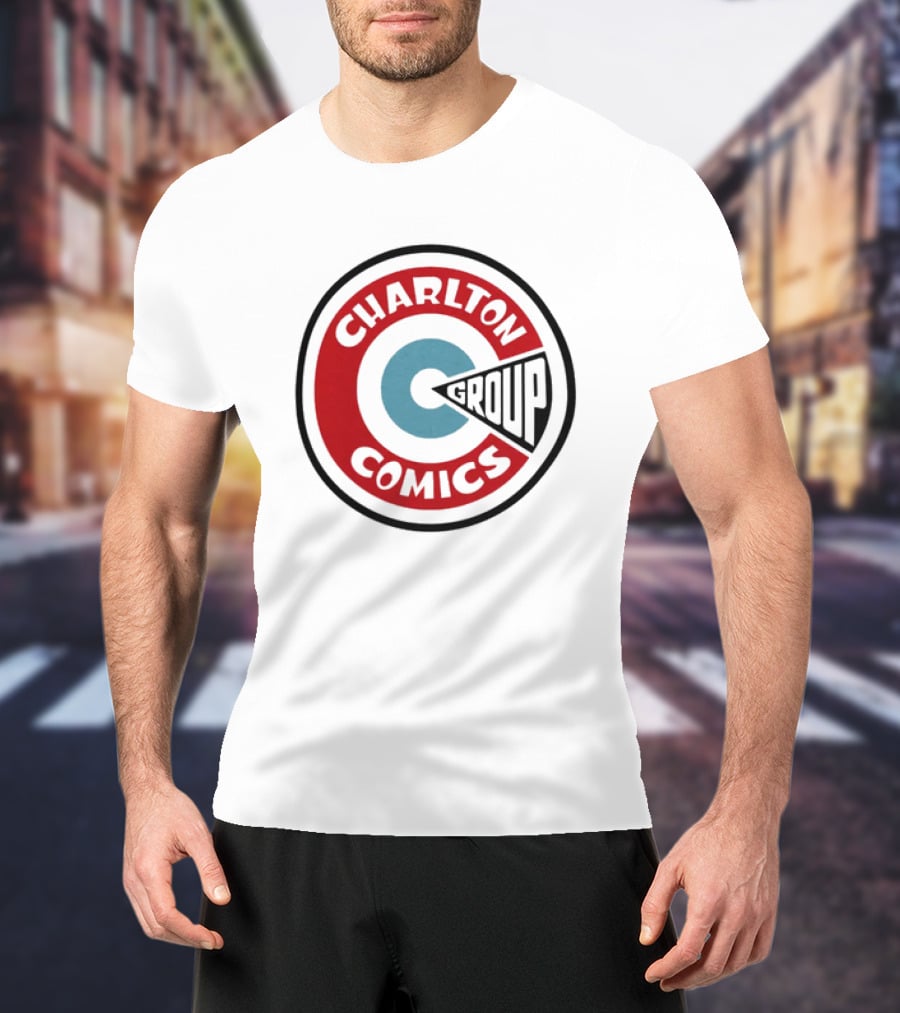 Charlton Comics Group Vintage Logo Circle Emblem T-Shirt