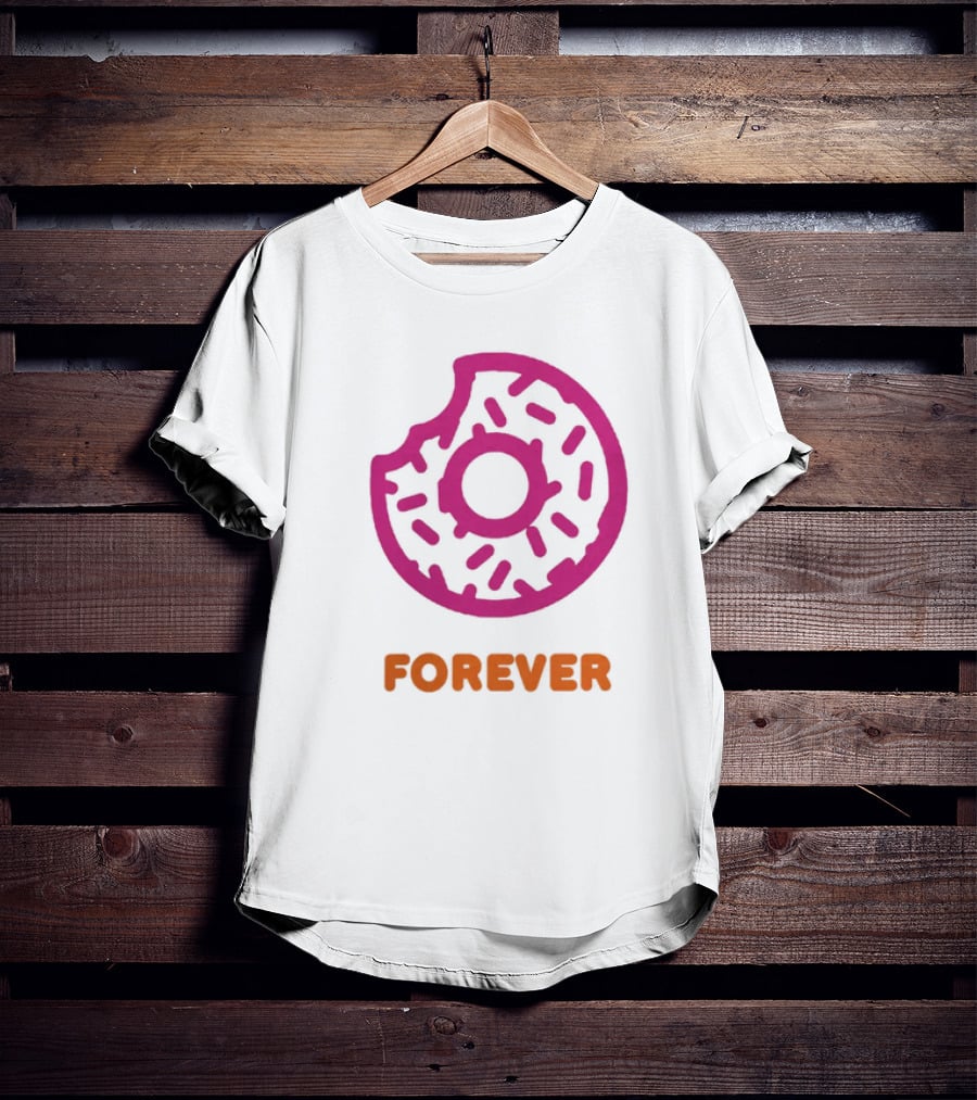 Dunkin Donut Forever Merch Pink Sprinkled T-Shirt