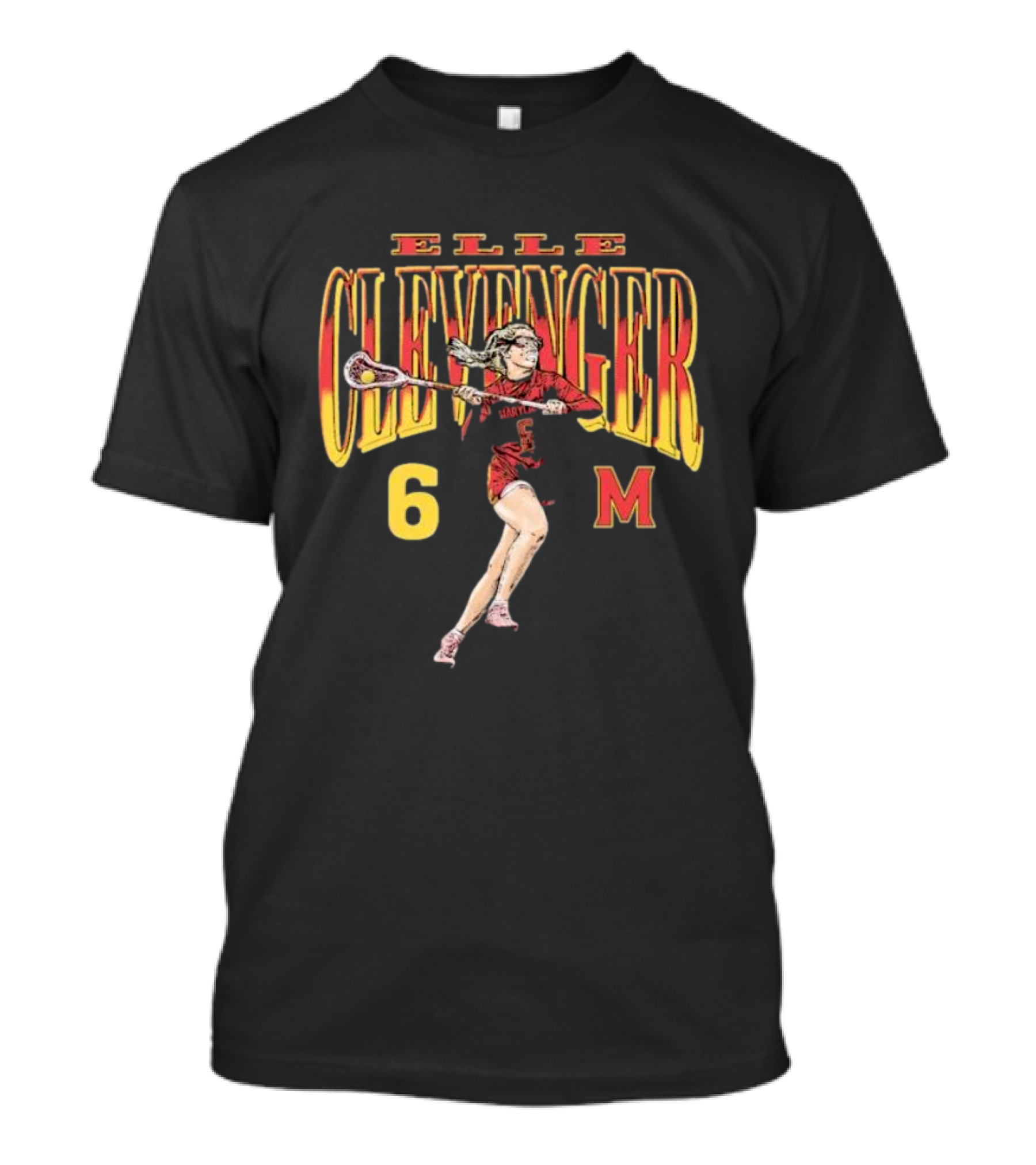 Eloise Clevenger Classics Collection Elle Clevenger 6 Maryland Lacrosse T-Shirt