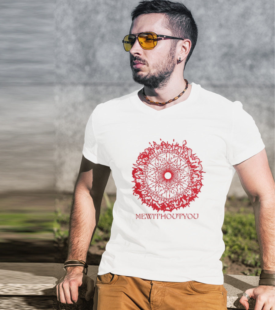 Mewithoutyou Red Symbolic Mandala T-Shirt
