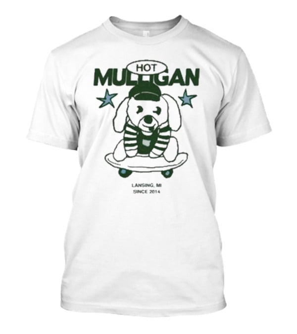 Hot Mulligan Skate Dog Lansing MI Since 2014 T-Shirt