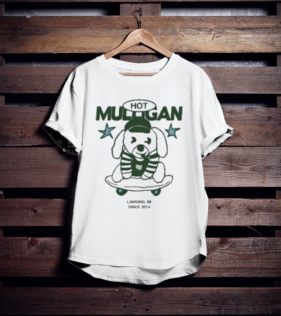 Hot Mulligan Skate Dog Lansing MI Since 2014 T-Shirt