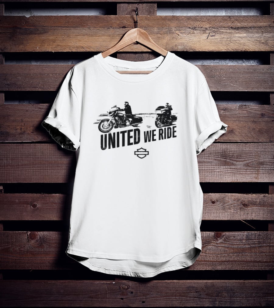 United We Ride Classic Motorbike T-Shirt
