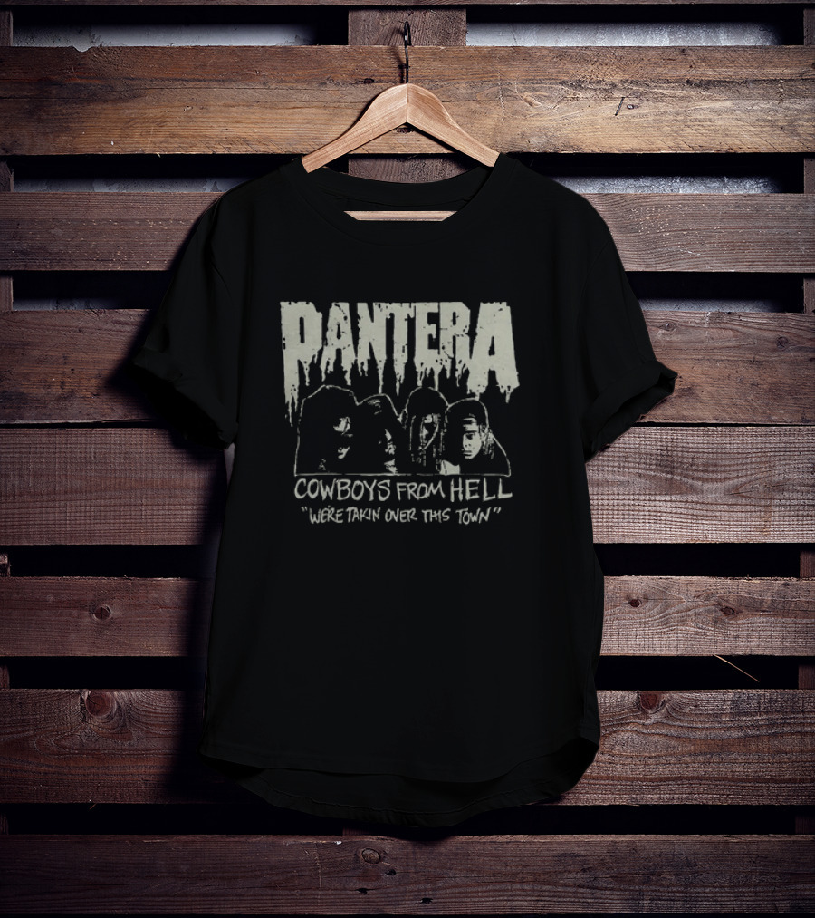 Pantera Cowboys From Hell We're Takin Over This Town T-Shirt