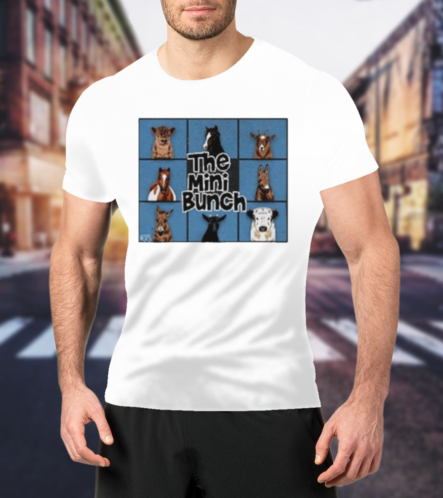 The Mini Bunch Nine Cartoon Animal Portraits T-Shirt