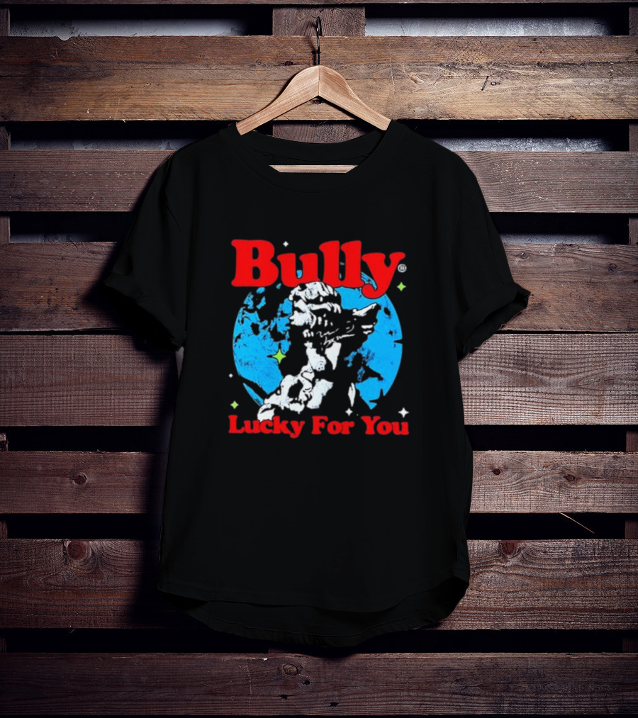 Bully Lucky For You Angel Statue Blue Background T-Shirt