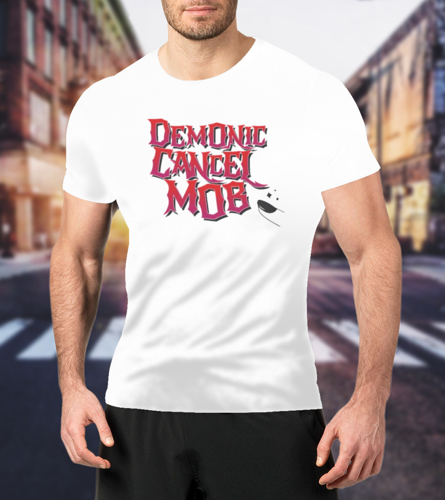 Demonic Cancel Mob Vintage Gothic T-Shirt