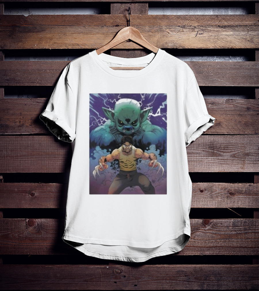 Rick Glassman Rick And Goblin Wolverine Style Fantasy T-Shirt